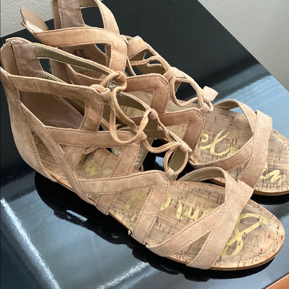 Women's Tan Strappy Sandals